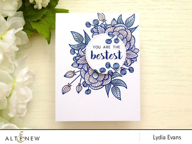 Photocentric Clear Stamps Striped Florals Stamp Set