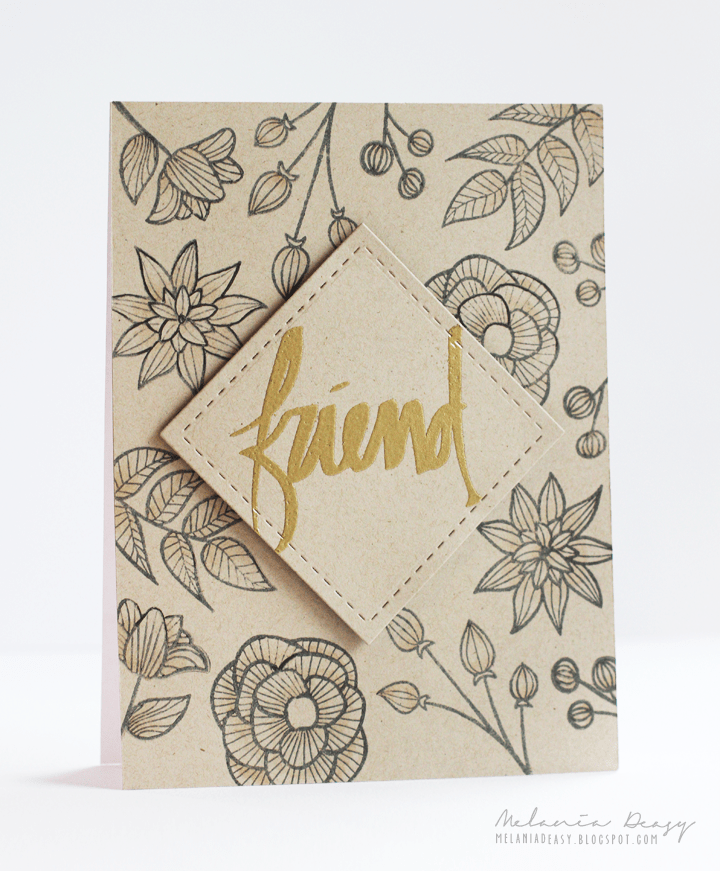 Photocentric Clear Stamps Striped Florals Stamp Set