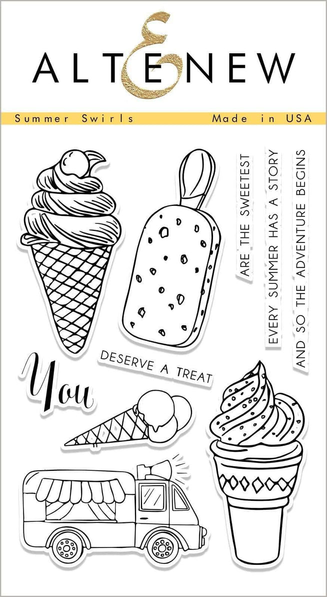 Photocentric Clear Stamps Summer Swirls Stamp Set