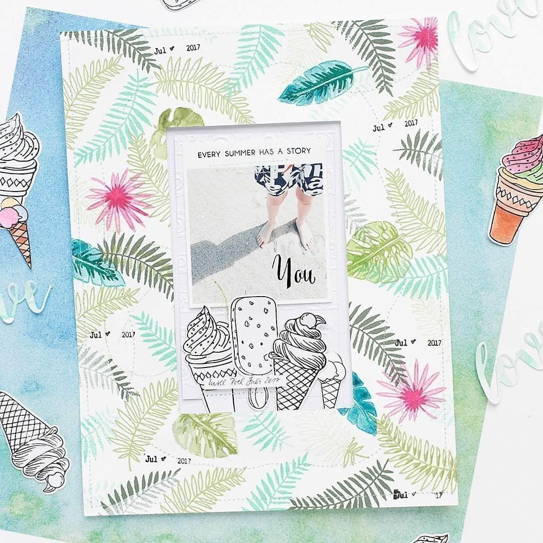 Photocentric Clear Stamps Summer Swirls Stamp Set
