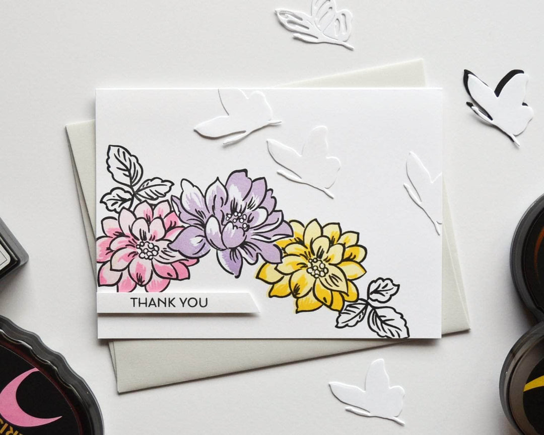 Photocentric Clear Stamps Sunlit Flowers Stamp Set