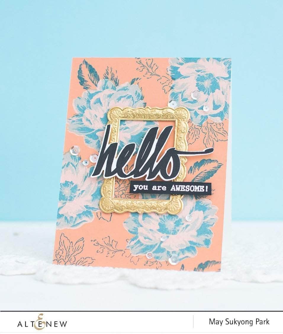 Photocentric Clear Stamps Super Script Stamp Set