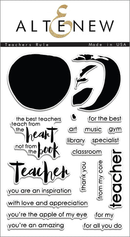 Photocentric Clear Stamps Z - Teachers Rule Stamp Set