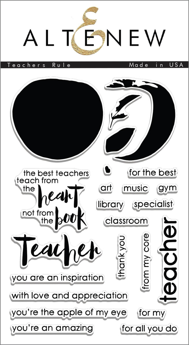 Photocentric Clear Stamps Z - Teachers Rule Stamp Set