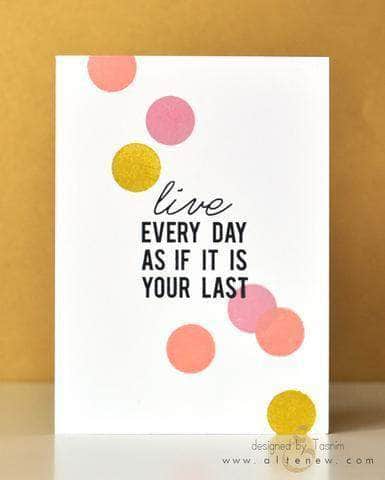Altenew Clear Stamps Z - Thoughts & Reminders Stamp Set