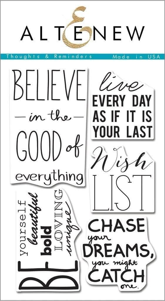 Altenew Clear Stamps Z - Thoughts & Reminders Stamp Set