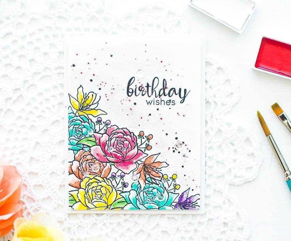 Altenew Clear Stamps Z - Ultimate Floral Script Collection