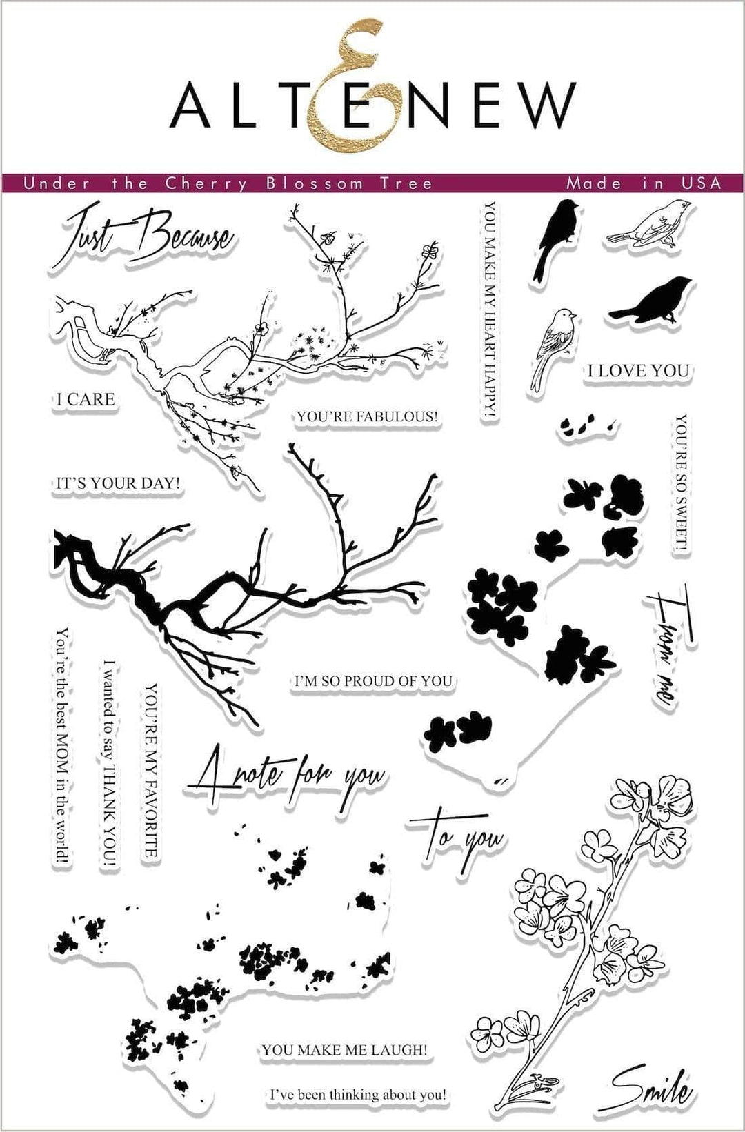 Photocentric Clear Stamps Under the Cherry Blossom Tree Stamp Set
