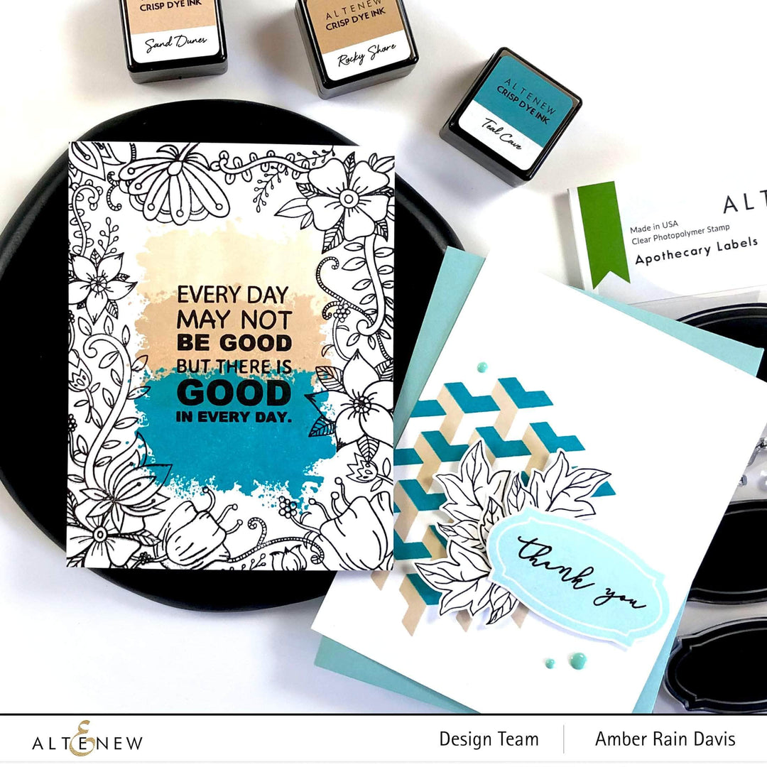 Photocentric Clear Stamps Z - Whimsical Flowers & Quotes Stamp Set