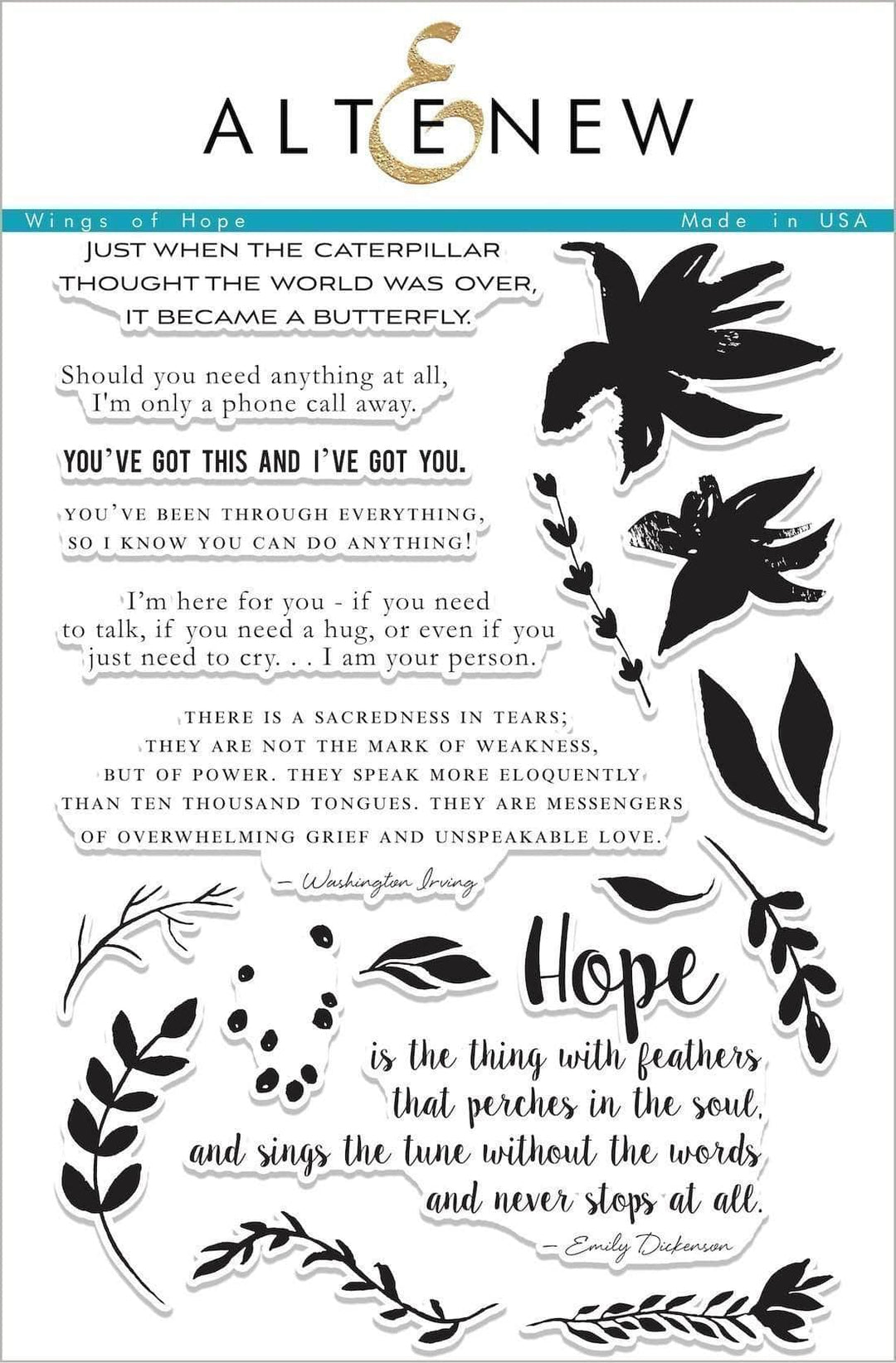 Photocentric Clear Stamps Wings of Hope Stamp Set