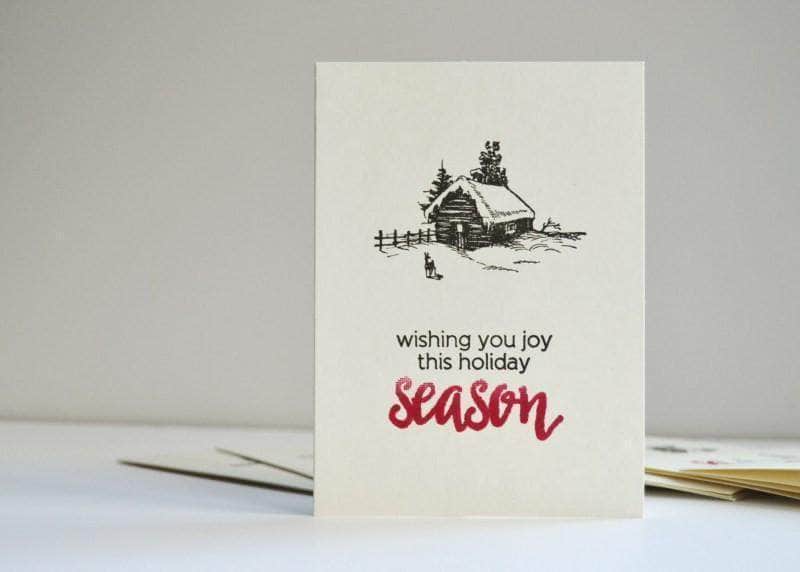 Altenew Clear Stamps Winter Cottage Stamp Set
