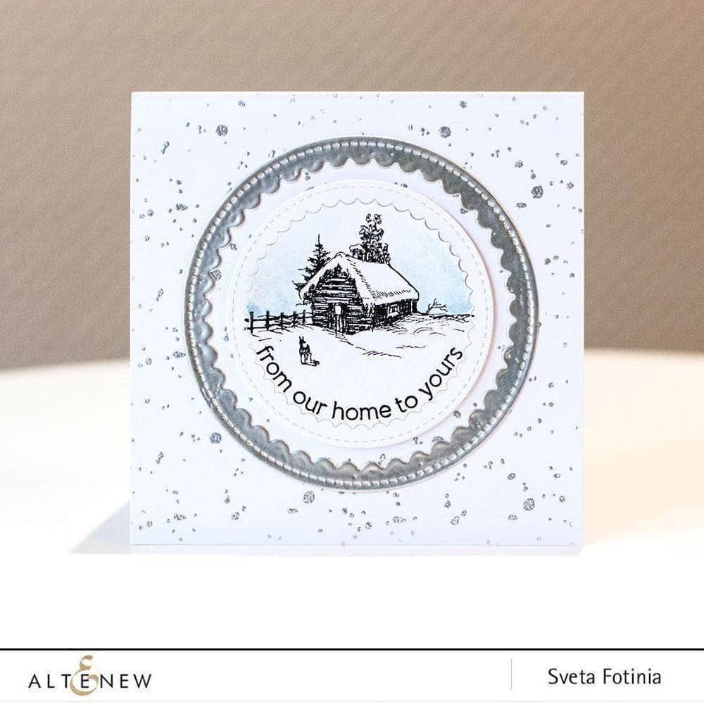 Altenew Clear Stamps Winter Cottage Stamp Set