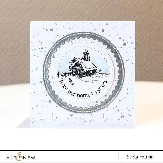 Altenew Clear Stamps Winter Cottage Stamp Set