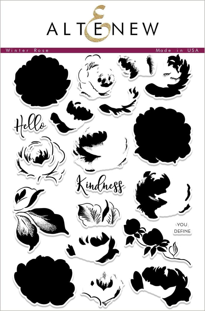 Photocentric Clear Stamps Winter Rose Stamp Set