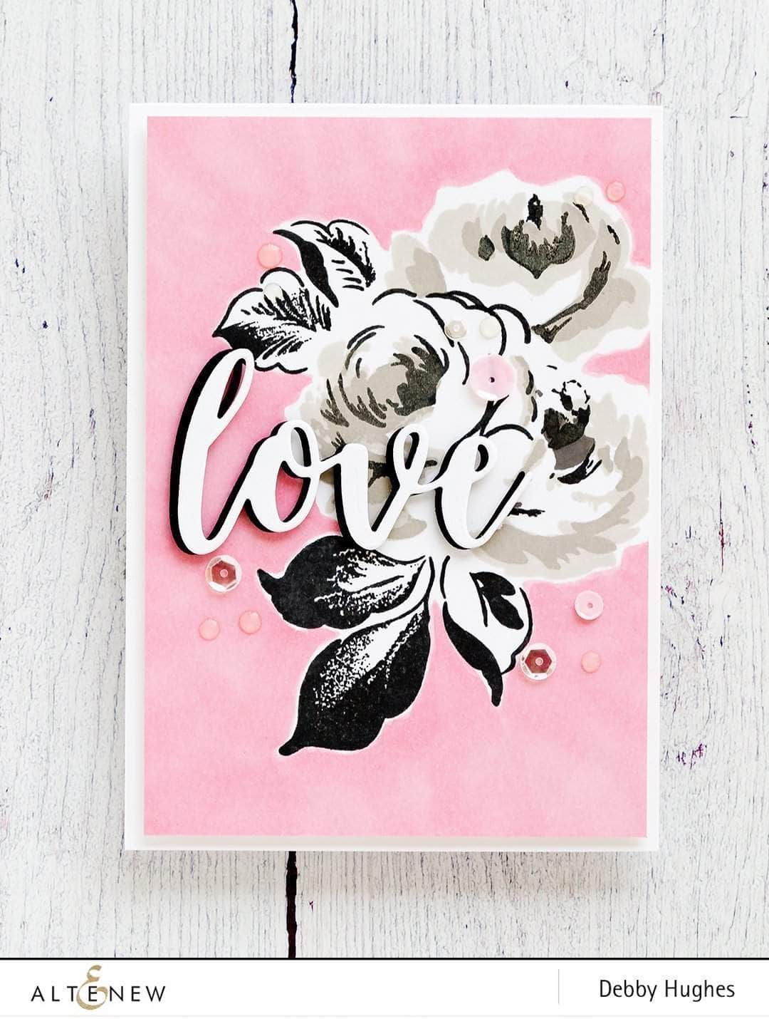 Photocentric Clear Stamps Winter Rose Stamp Set