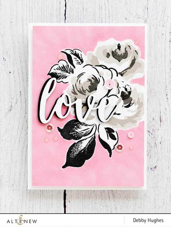 Photocentric Clear Stamps Winter Rose Stamp Set