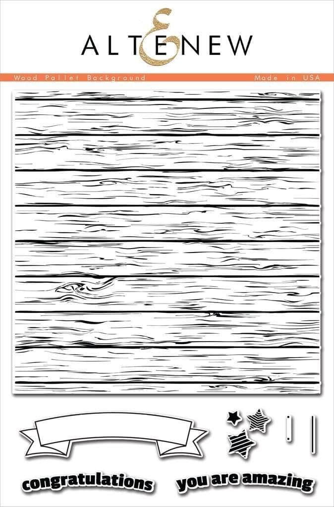 Photocentric Clear Stamps Wood Pallet Background Stamp Set