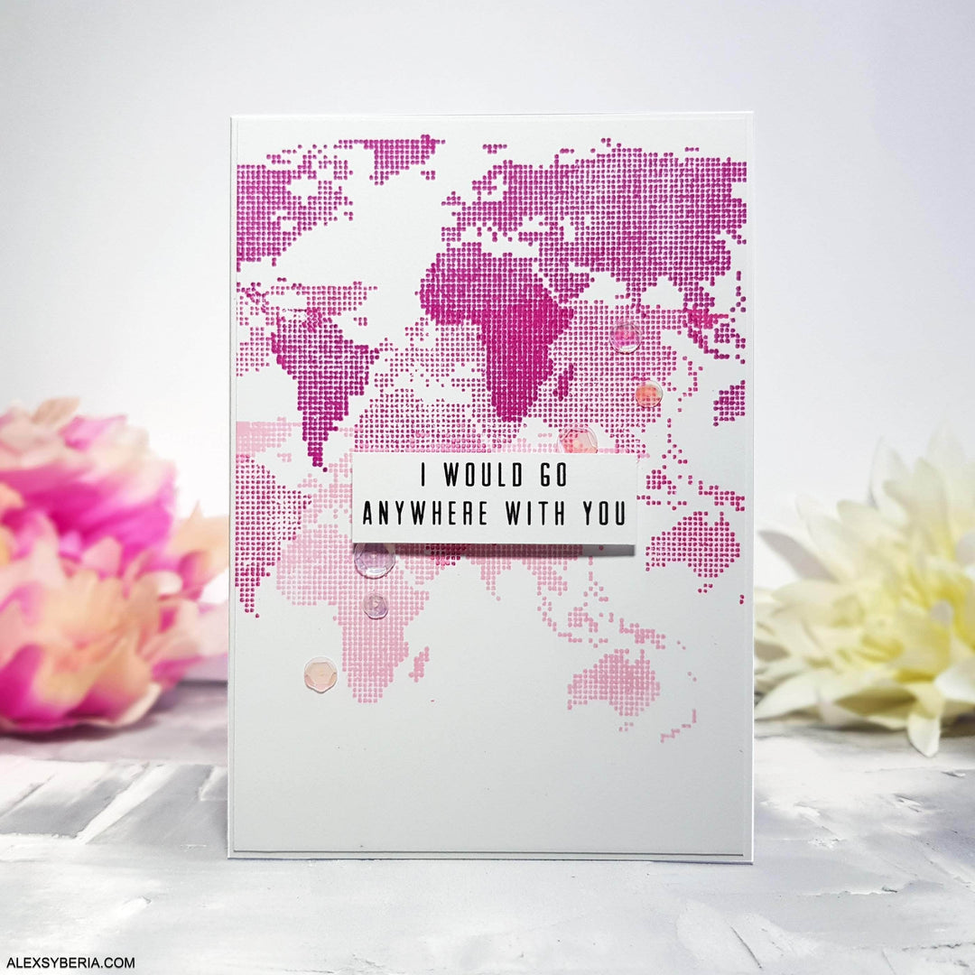Photocentric Clear Stamps World Map Stamp Set