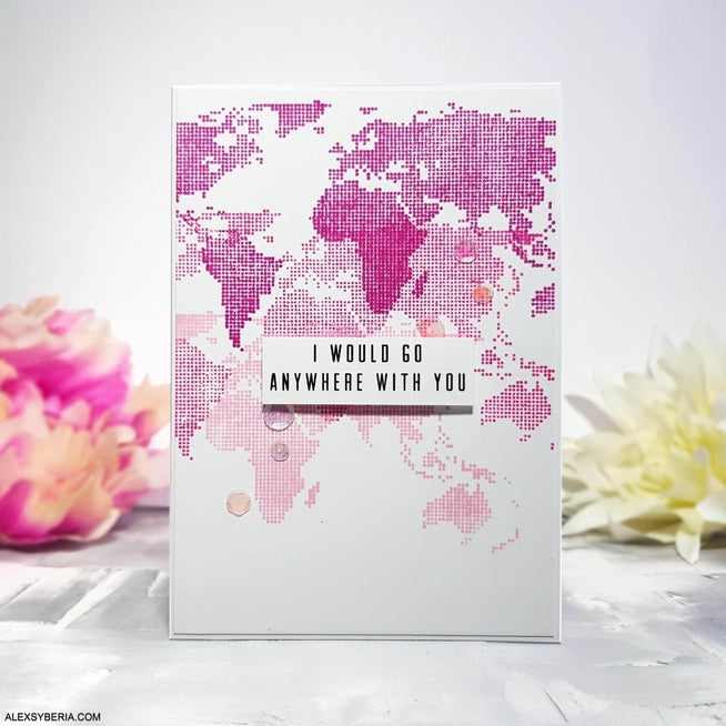 Photocentric Clear Stamps World Map Stamp Set