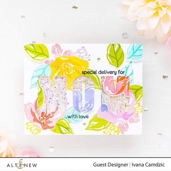Photocentric Clear Stamps Zig Zag Floral Stamp Set