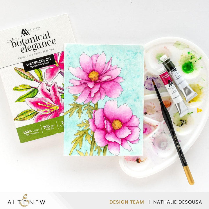 Botanical Elegance: Capture the Colors of Nature Watercolor Coloring Book