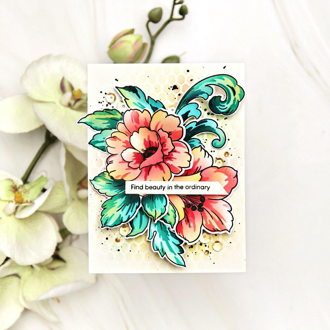 Altenew Craft Your Life Project Kit Craft Your Life Project Kit: Floral Acanthus & Add-on Layering Stencil Bundle