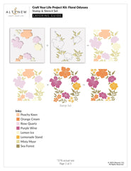Craft Your Life Project Kit: Floral Odyssey & Add-on Die Bundle