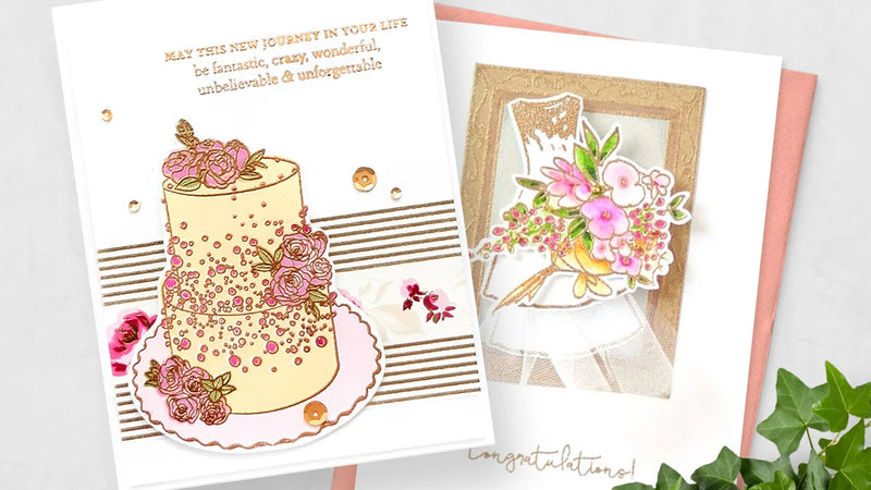 Handmade wedding card