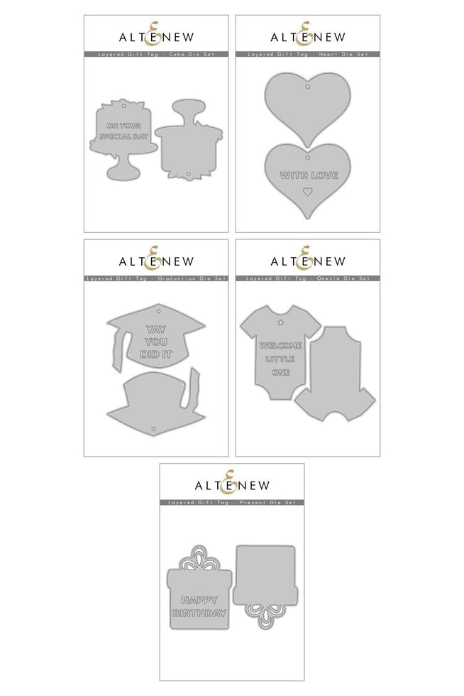 Altenew Die Bundle Joyful Celebrations Gift Tag Die Bundle