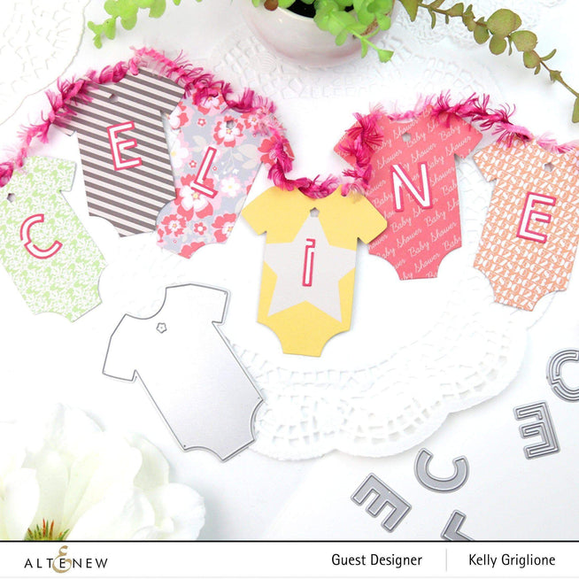 Altenew Die Bundle Linear Pathway Alpha Solid and Outline Die Bundle