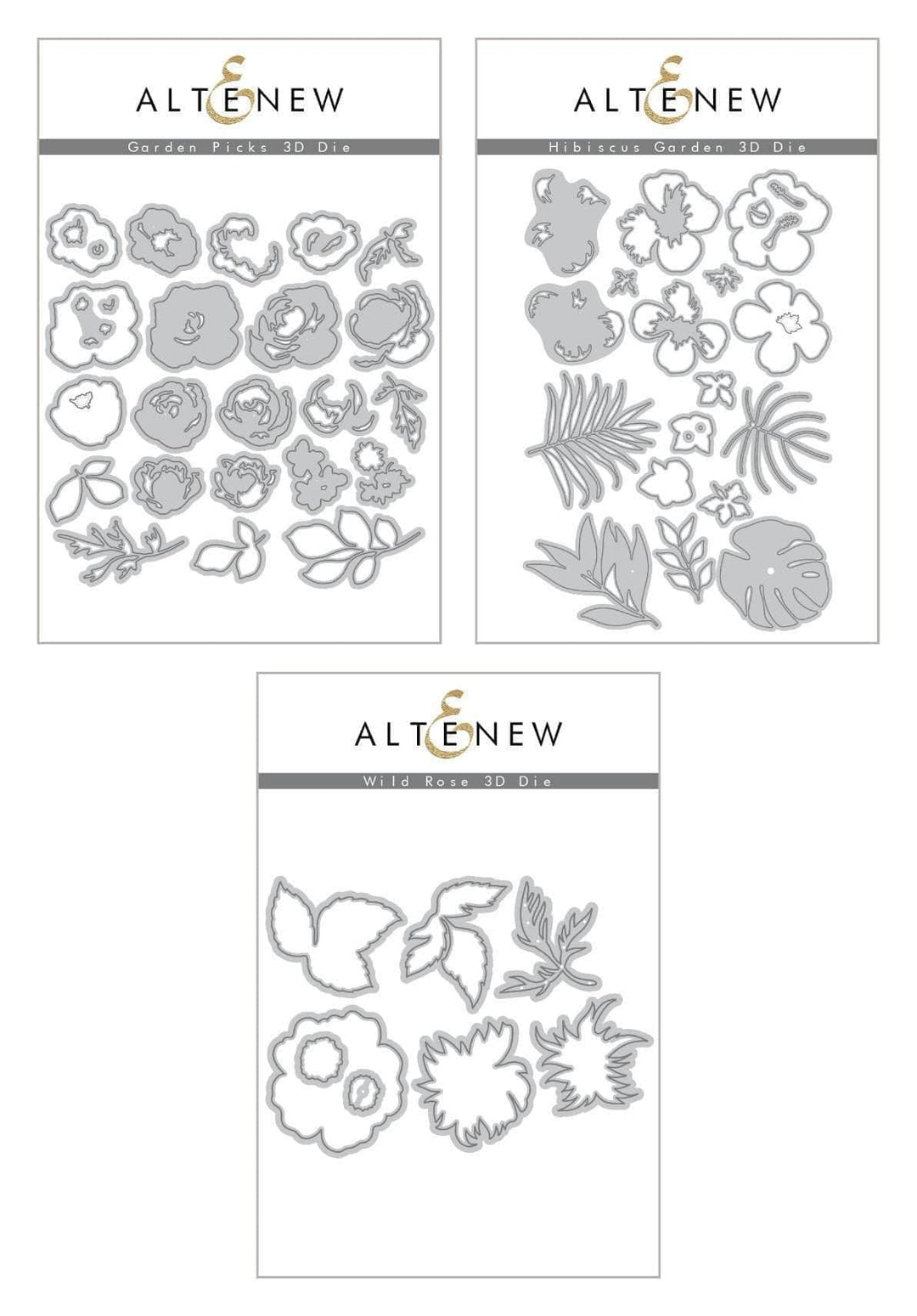 Altenew Die Bundle Amazing Astrology Floral 3D Die Bundle