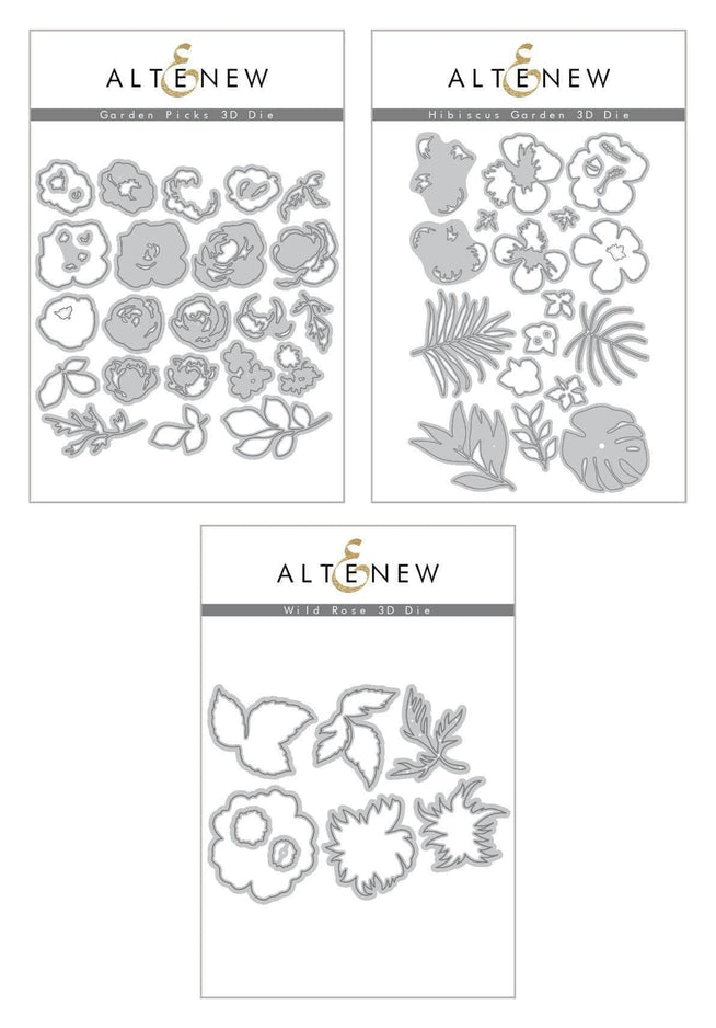 Altenew Die Bundle Amazing Astrology Floral 3D Die Bundle