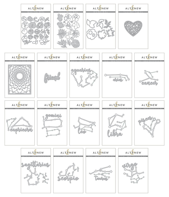Altenew Die Bundle Amazing Astrology Stand-alone Die Bundle
