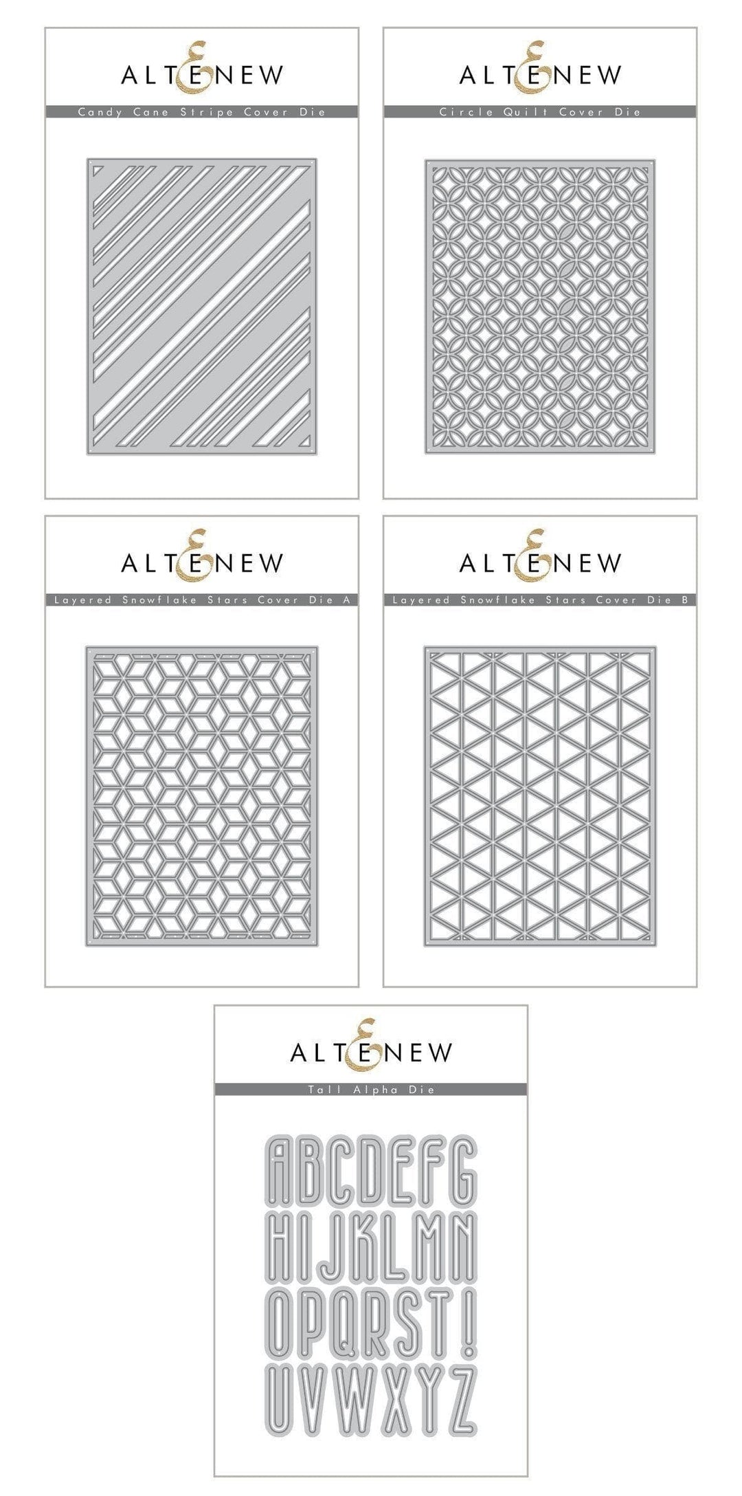 Altenew Die Bundle Holiday Friendship Stand-alone Die Bundle