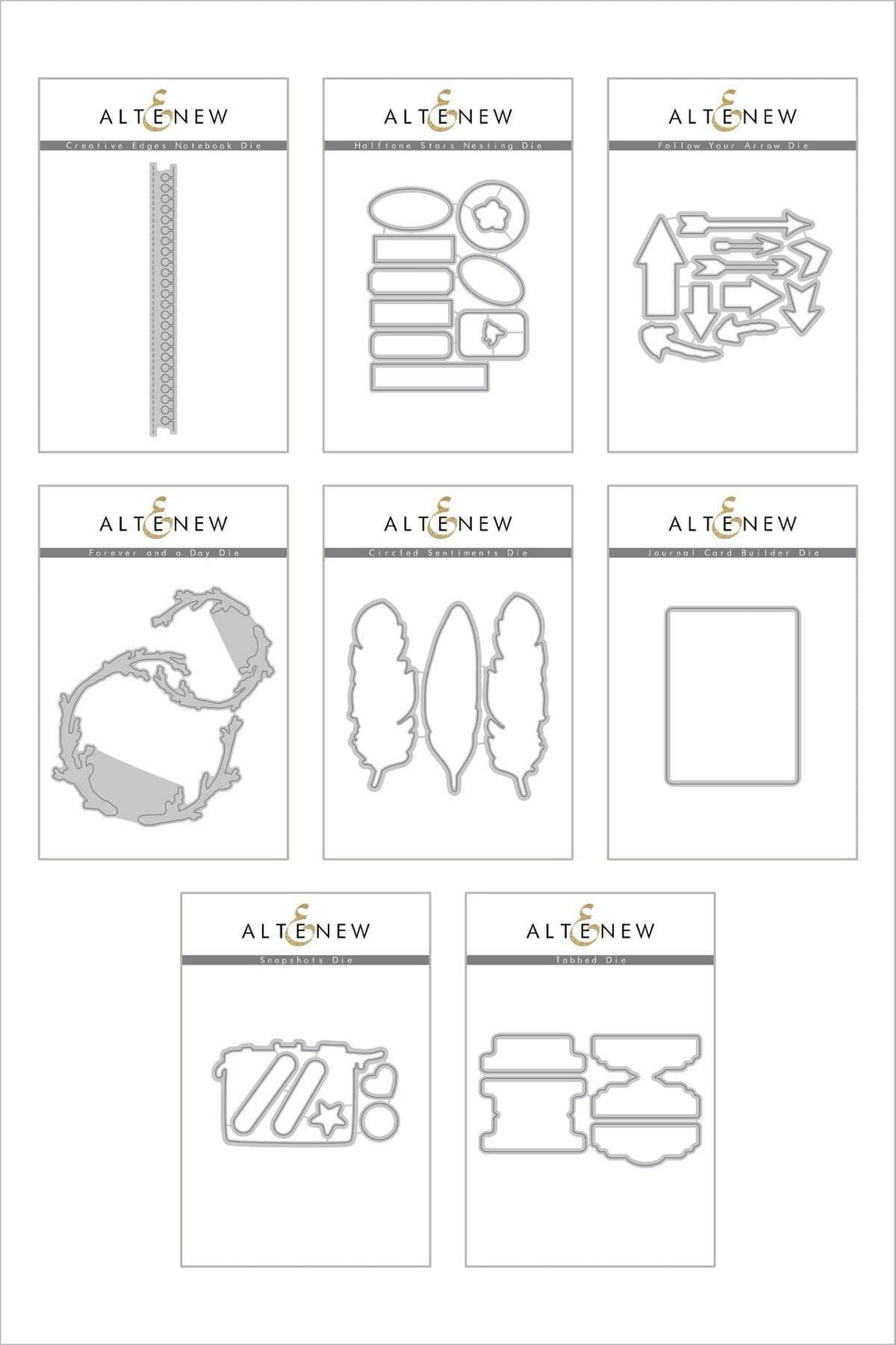 Altenew Die Bundle Snapshots of Our Story Die Bundle