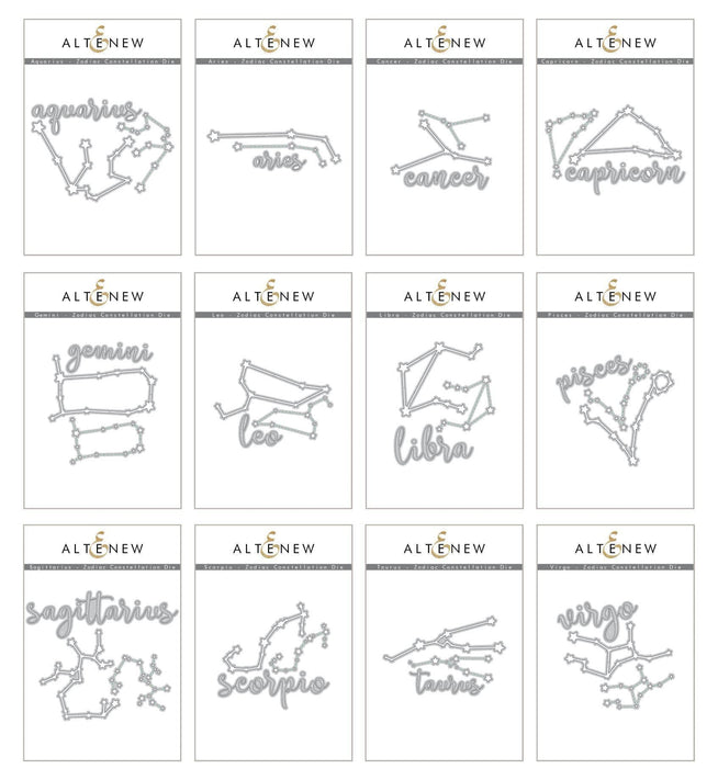 Altenew Die Bundle Zodiac Constellation Die Bundle