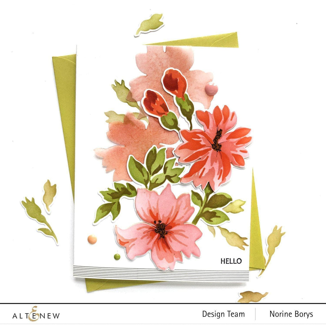 Altenew Die & Stencil Bundle Bitterroot Flower Layering Stencil & Die Bundle
