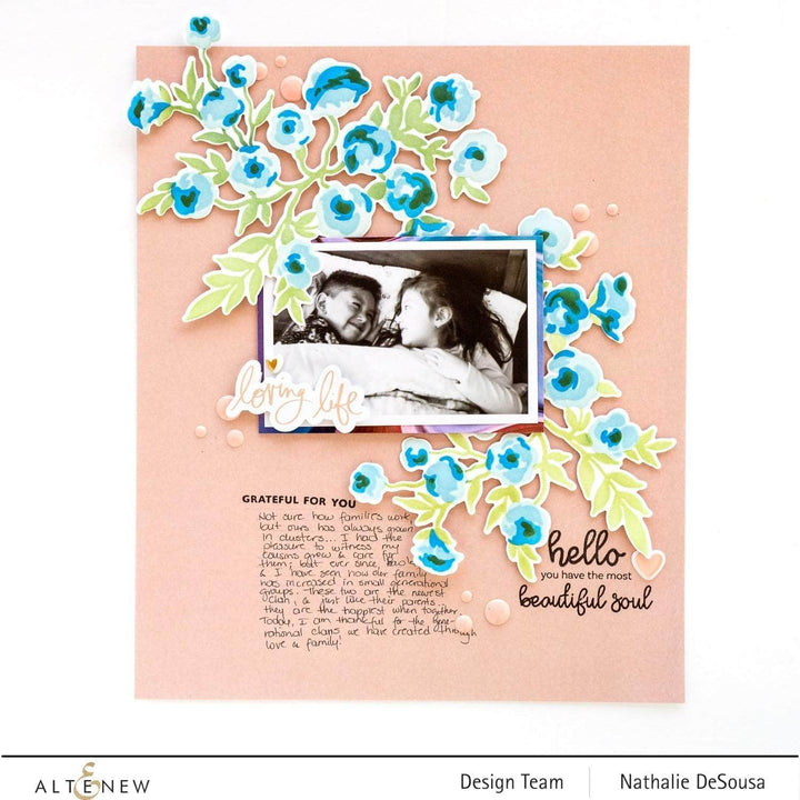 Altenew Die & Stencil Bundle Meadow Bush Layering Stencil & Die Bundle