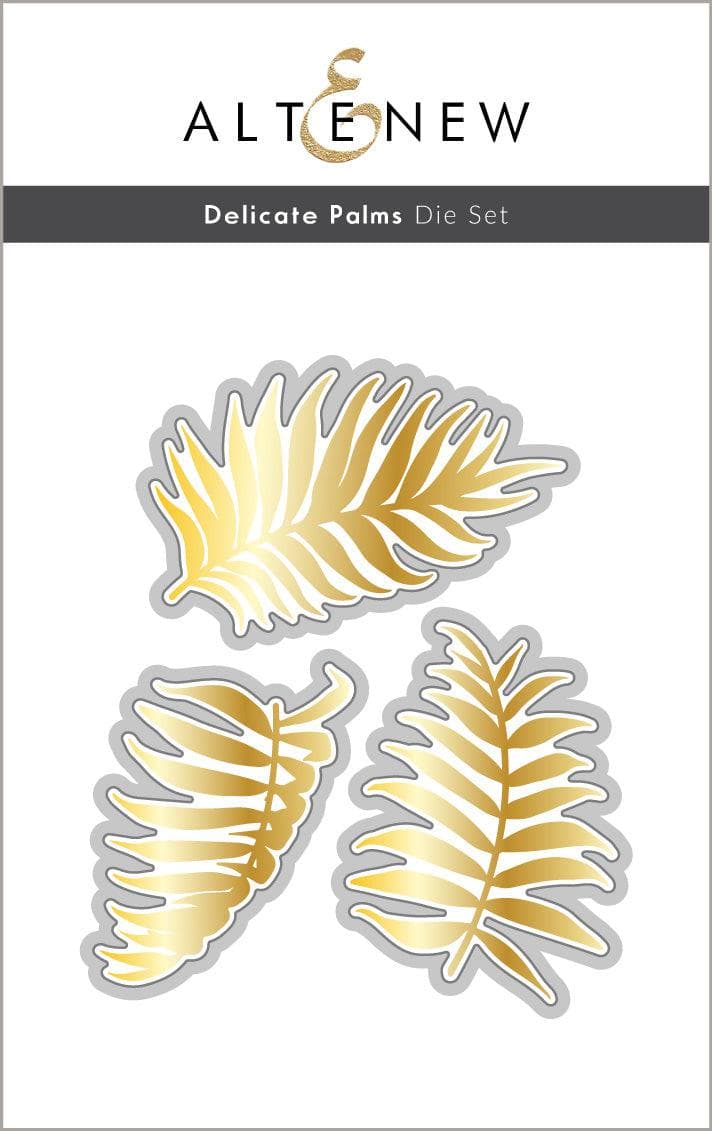 Altenew Die & Stencil & Hot Foil Plate Bundle Delicate Palms