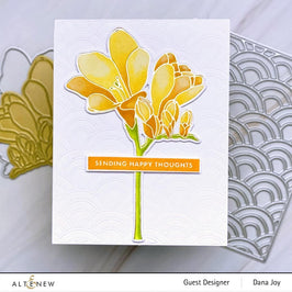 Altenew Die & Stencil & Hot Foil Plate Bundle Freesia Hot Foil Plate & Die & Stencil Bundle