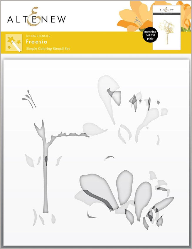 Altenew Die & Stencil & Hot Foil Plate Bundle Freesia