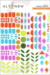 Altenew Die & Stencil & Hot Foil Plate & Enamel Elements Bundle Flower Shine
