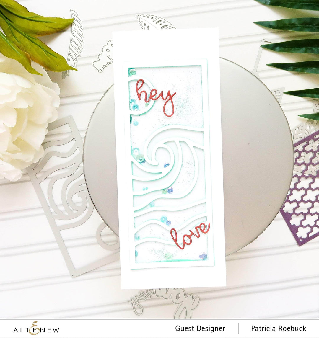 Part A-Glitz Art Craft Co.,LTD Dies Abstract Seascape Slim Cover Die