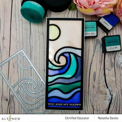 Part A-Glitz Art Craft Co.,LTD Dies Abstract Seascape Slim Cover Die