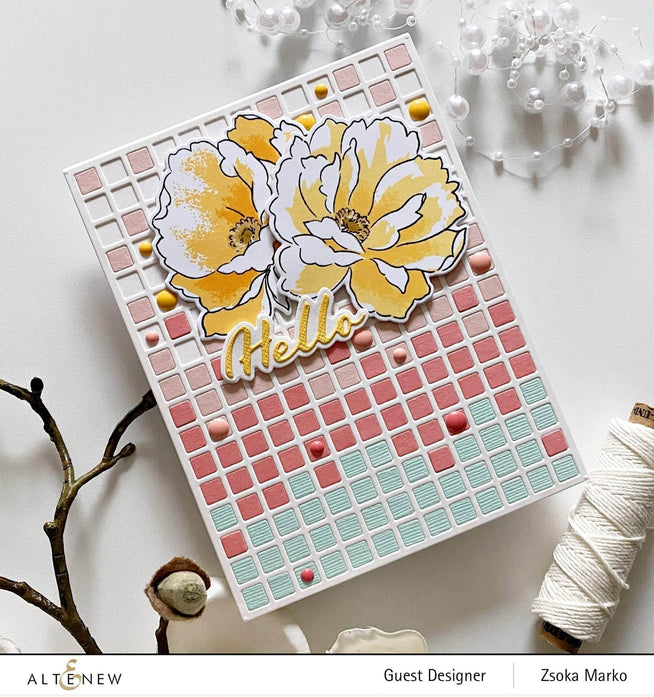 Part A-Glitz Art Craft Co.,LTD Dies Airbrushed Flowers Die Set
