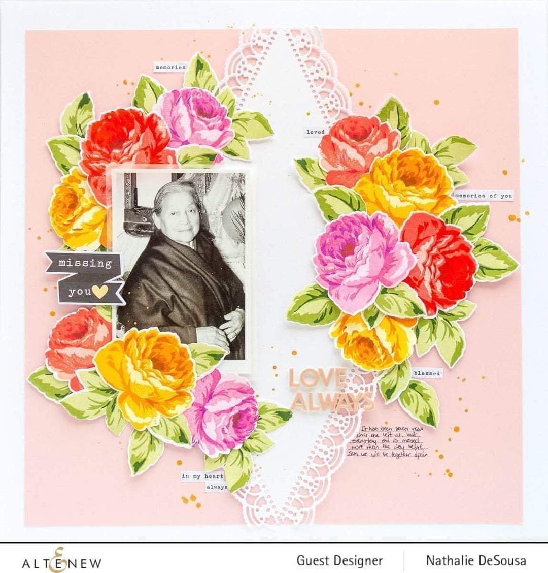 Part A-Glitz Art Craft Co.,LTD Dies Antique Roses Die Set