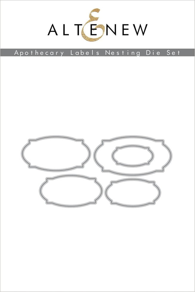 Part A-Glitz Art Craft Co.,LTD Dies Apothecary Labels Nesting Die Set