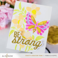 Be Strong Word Die Set