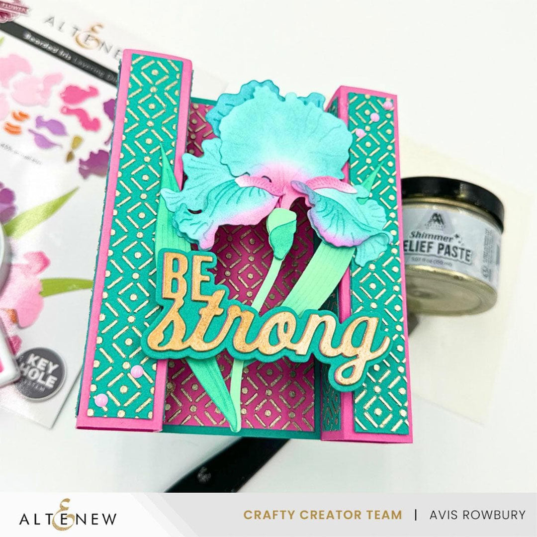 Be Strong Word Die Set