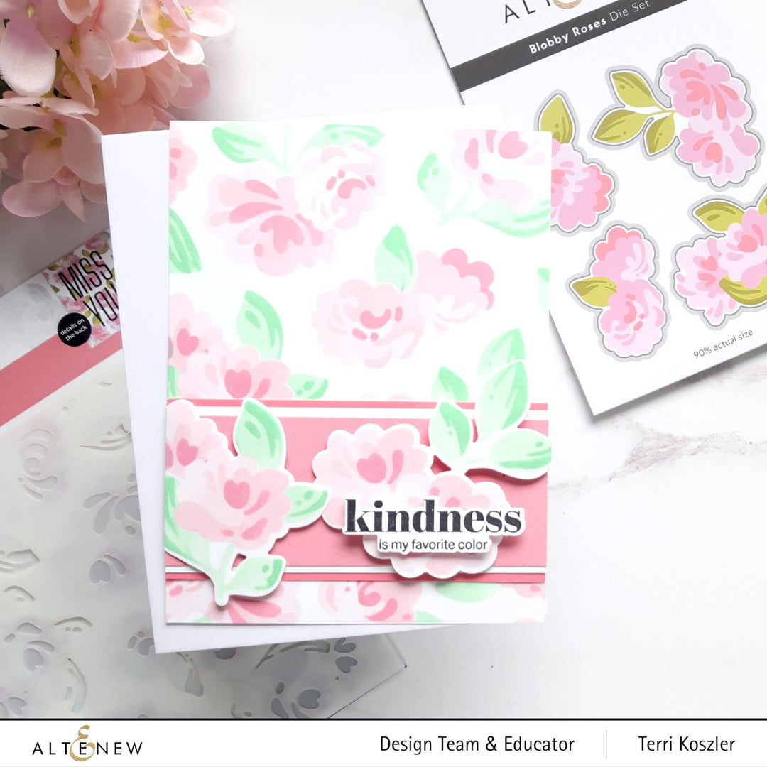 Part A-Glitz Art Craft Co.,LTD Dies Blobby Roses Die Set